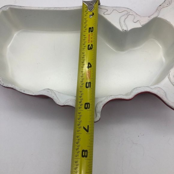 Vtg NordicWare Cake Pan Mold USA Outline Red Aluminum Enamel Unique Rare! - Picture 7 of 7